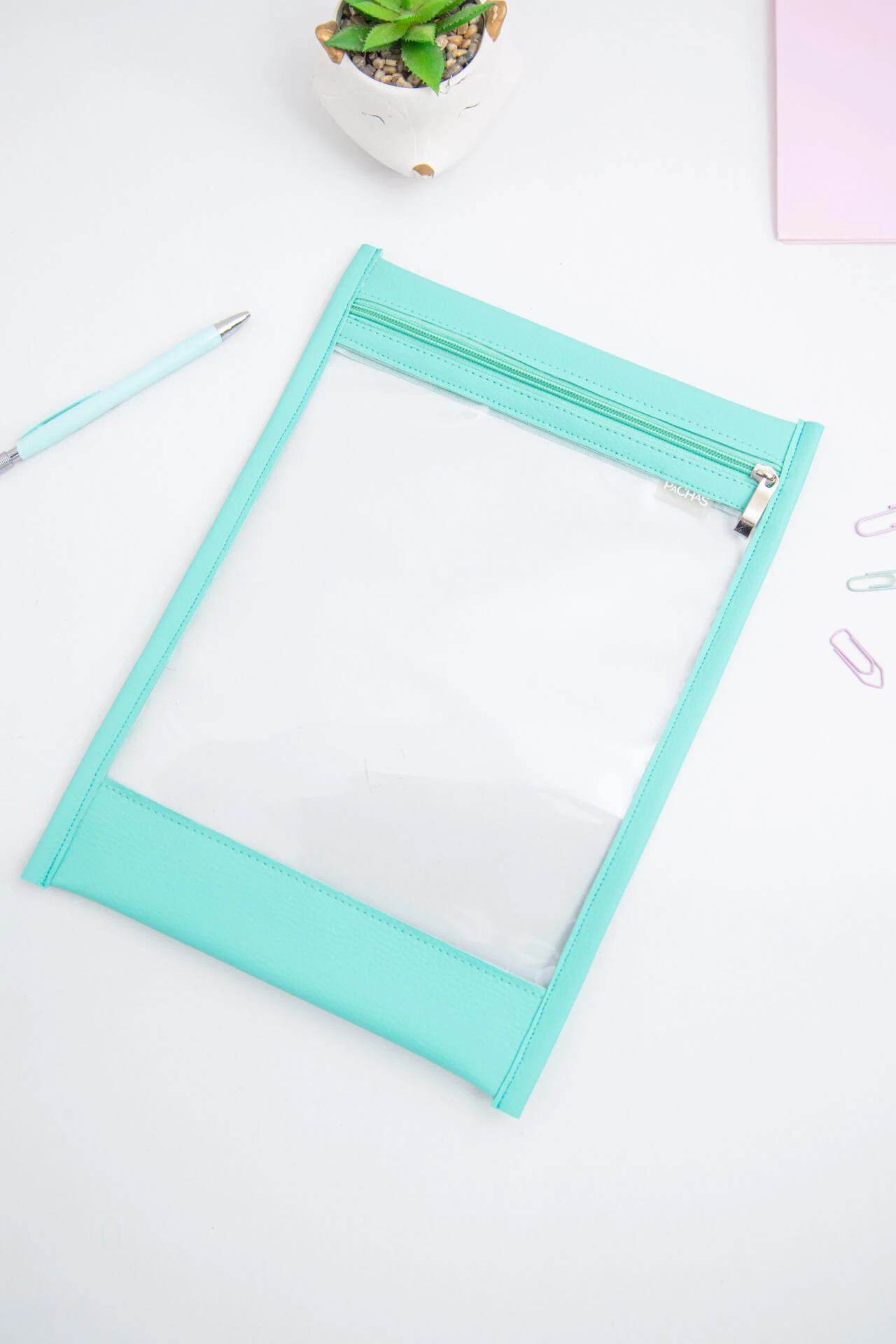 SOBRE PORTA DOCUMENTOS TRANSPARENTE